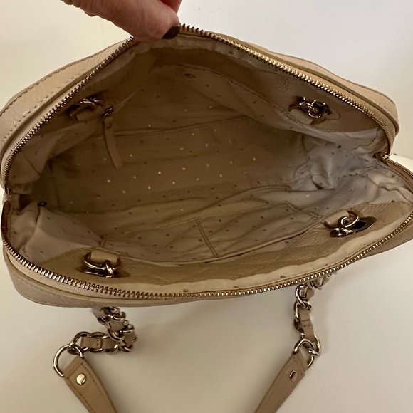 ✨Like New!! KATE SPADE Gold Coast Georgina Quilted Leather Cashew Handbag Purse - Picture 8 of 16